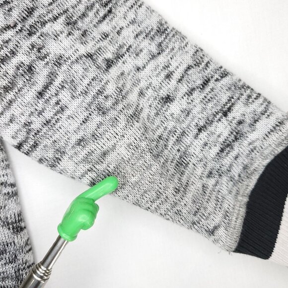 Calvin Klein Jeans Sweater Toddler Boys 4T Gray Heathered Embossed Logo Spellout - Picture 7 of 10